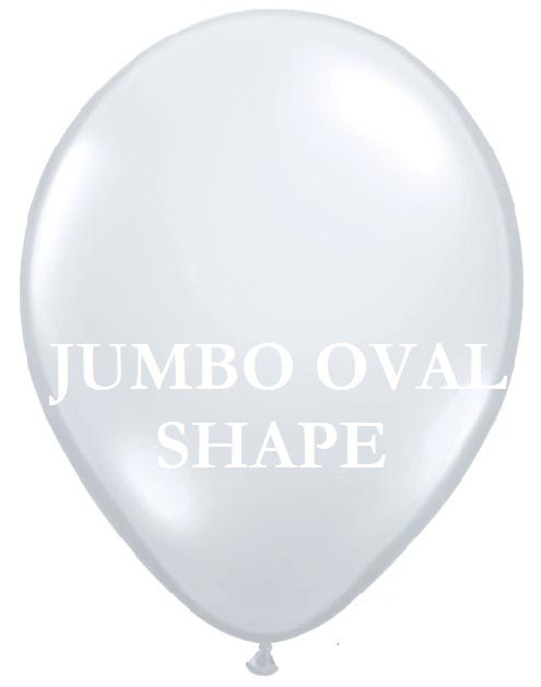 Transparent Jumbo Oval Shape Helium Latex Balloon Singapore